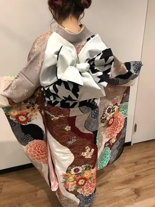 ミディアム ヘアアレンジ 青野 文香のヘアスタイル