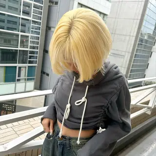 ミディアム ハイトーン/ブリーチ 🧁soraのヘアスタイル