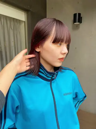 カラー ayaka/暖色 /ニュアンスボブのヘアスタイル