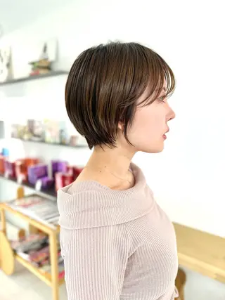 ショート カラー 安永 涼のヘアスタイル