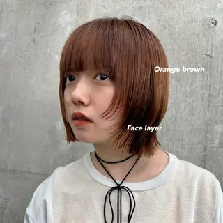 ミディアム 暖色／艶髪／ ボブ／ ピンク🎀／MARIのヘアスタイル