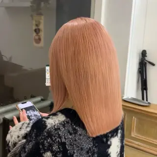 ミディアム メンズ ブリーチカラー/原宿 /髪質改善/shinのヘアスタイル