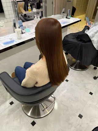 ロング カラー ヘアアレンジ 🥀レイヤー×ハイト ーントレンドヘア🥀のヘアスタイル