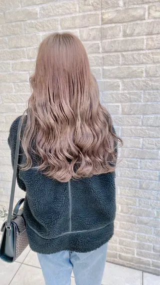 セミロング 髪質改善縮毛矯正 指名No.1👑のヘアスタイル
