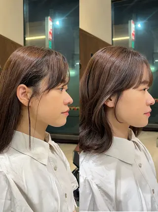 ショート VIEW Tokyo所属・🎀ミディアムボブ/ 縮毛矯正/ひかりのヘアスタイル