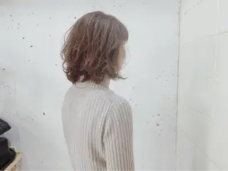 ミディアム カラー パーマ オーナースタイリスト 佐藤のヘアスタイル