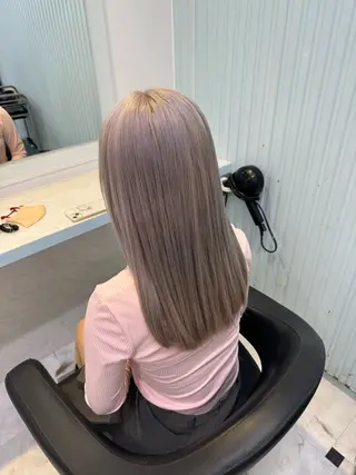 ロング カラー 🩷モテ髪＆透明感 🩷ミルクティー🩷のヘアスタイル