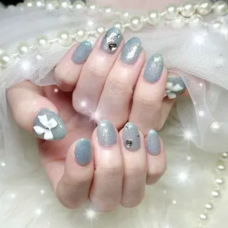 ネイル 🎀Mai 🎀12/17空✩⡱のネイルデザイン