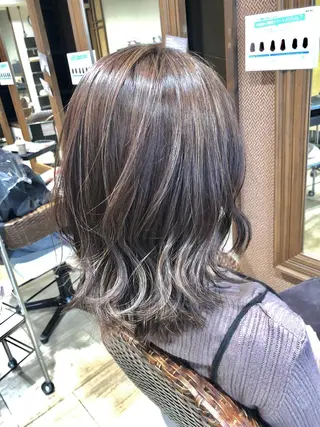 ミディアム KIZU 髪質改善 オカルト怪談のヘアスタイル