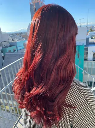 ロング カラー マツモト カラー/ショートボブのヘアスタイル