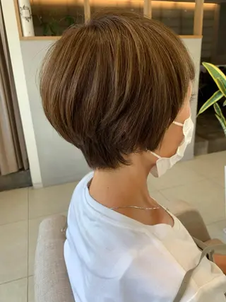 ショート 吹田 駿 髪質改善縮毛矯正のヘアスタイル