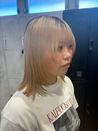 ミディアム tokute 片岡心🐥のヘアスタイル