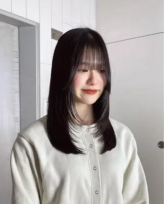 セミロング ALBUM銀座‪‪ RURUKA‪‪❤︎のヘアスタイル
