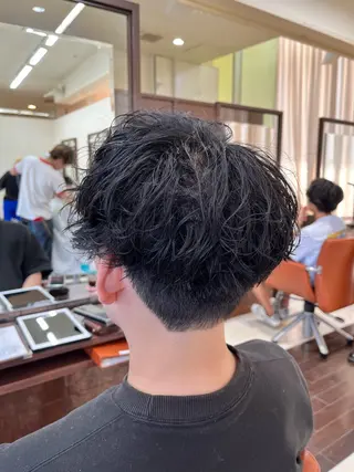 ショート パーマ メンズ AROH men's cut&men's perm 船橋店所属・🧊メンズ特化🧊 高木航希のヘアスタイル