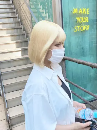 ショート ❄️💛エクステ ブリーチ❄️yukiのヘアスタイル