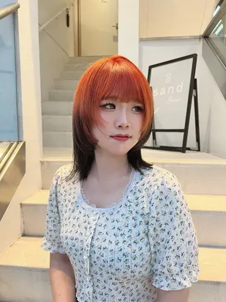 ミディアム カラー sand 表参道所属・matoi/期間限定 カット無料💟✨のヘアスタイル