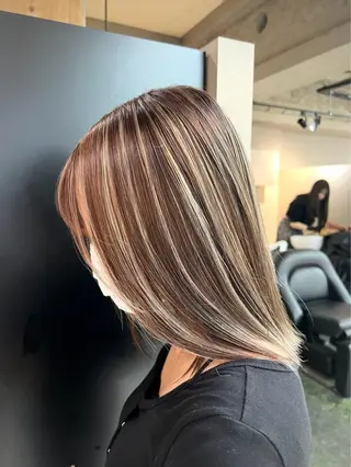 ミディアム カラー 💖梅田レイヤー💖 副店長Tsubasaのヘアスタイル