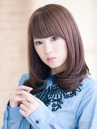 ミディアム "オクムラ タクヤ"のヘアスタイル