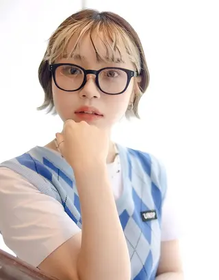 セミロング カラー ba_boo 福岡店のヘアスタイル