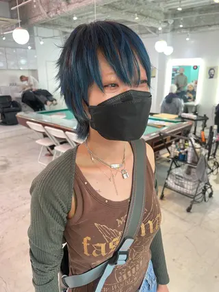 ミディアム 💥ウルフカット デザインあんな💥のヘアスタイル