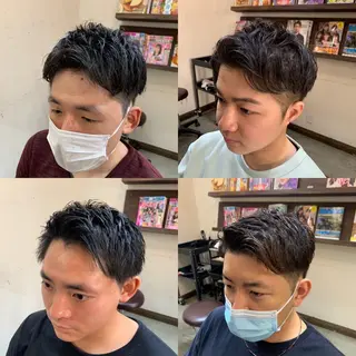 ショート パーマ メンズ 池田達也anyhow /副店長のヘアスタイル