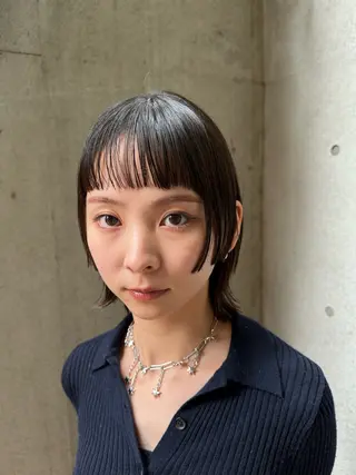 ショート カラー 似合わせカット /パーマ岡本淳平のヘアスタイル