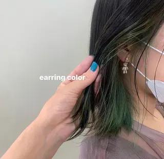 ミディアム カラー 顔周りレイヤー 🎀マリノのヘアスタイル