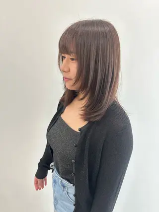 ミディアム カラー ヘアセット/ワンカラ ー💐nao.のヘアスタイル