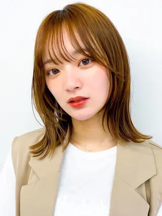 ミディアム カラー 🍀髪質改善、カラー TAICHI🍀のヘアスタイル