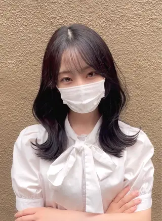 ミディアム liberté リベルテ所属・韓国ヘア/髪質改善 レイヤーカット/会田のヘアスタイル