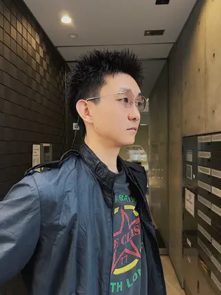 ショート メンズ 大阪メンズハイトーン /スパイキー/RAIのヘアスタイル