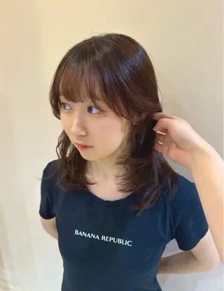 セミロング カラー Reginavita栄店 【レジナヴィータ】所属・鈴木 二依奈のヘアスタイル
