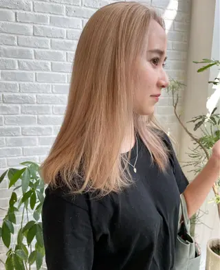 ロング ハイトーン/ 髪質改善/ヒロタリカのヘアスタイル