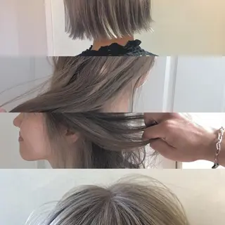 ミディアム 🌸ハイトーン 新田 廉 🌸のヘアスタイル