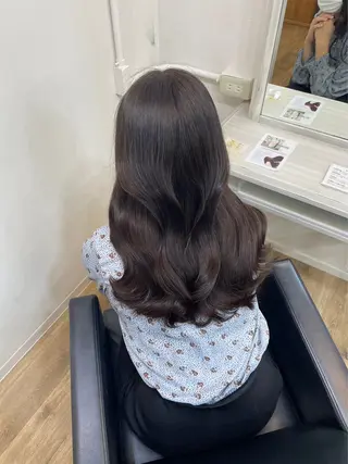 ロング カラー ✨津田佐功/兵庫三宮 /カラー/縮毛矯正✨のヘアスタイル