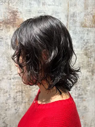 セミロング パーマ 【お洒落パーマ】 Elme　肥塚康汰郎のヘアスタイル