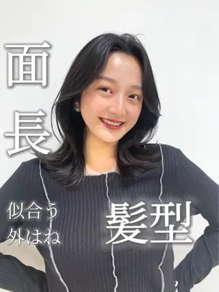 セミロング 映える顔まわり/前髪 特化 💗 ユキマのヘアスタイル