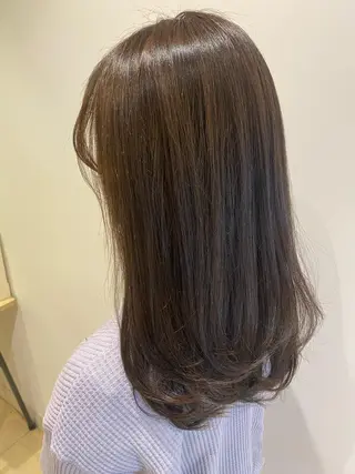 セミロング カラー 🌹艶髪カラー🌹 津田晴加【西荻窪】のヘアスタイル