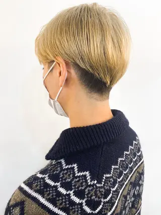 ショート カラー メンズ レイヤーカット/ 火ノ見🪡のヘアスタイル