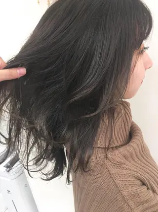 セミロング カラー パーマ ヘアアレンジ メンズ キッズ ネイル マツエク・マツパ 💎耳ツボジュエリー ×銀座美容室💎のヘアスタイル