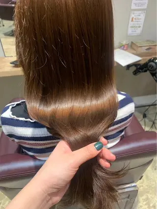 ロング カラー saya 🧸 カット/縮毛矯正のヘアスタイル