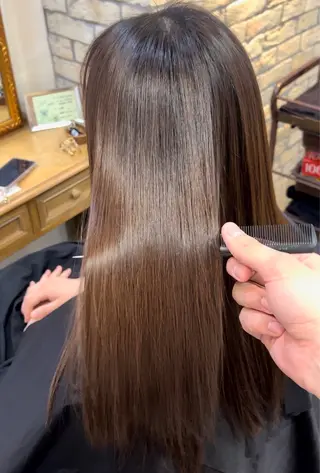 ロング カラー 小澤 一稀のヘアスタイル