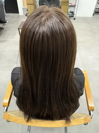 ミディアム KOHEI/カラー• 縮毛矯正モデル募集のヘアスタイル