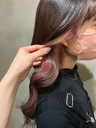 カラー 東　茉央/コテ巻き パーマ🧸銀座のヘアスタイル