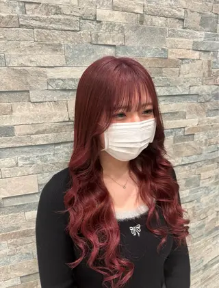 カラー 伊藤 柚奈のヘアスタイル