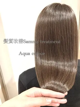 ロング カラー パーマ ヘアアレンジ Zina福岡天神店 艶髪/レイヤー/小顔のヘアスタイル