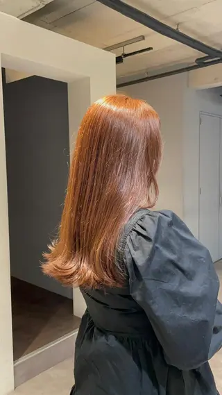 ロング カラー 葉月/ボブ/ 透明感カラー／中目黒のヘアスタイル