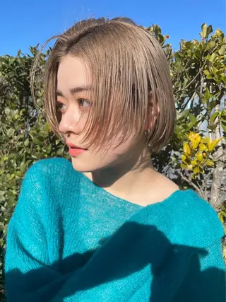 ショート カラー ヘアアレンジ 🫧FEAT. ／Rikka 🫧のヘアスタイル