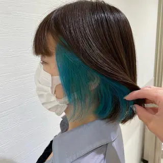 カラー ブリーチ/インナー カラー🌸さくらのヘアスタイル