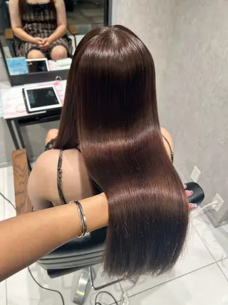 カラー 透明感カラー🩵 束感まつげ🪼海月のヘアスタイル